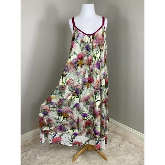 Aratta Silent Journey Rustic Luxury Dress Boho Gypsy Festival Summer Mesh Anthro - Picture 3 of 13